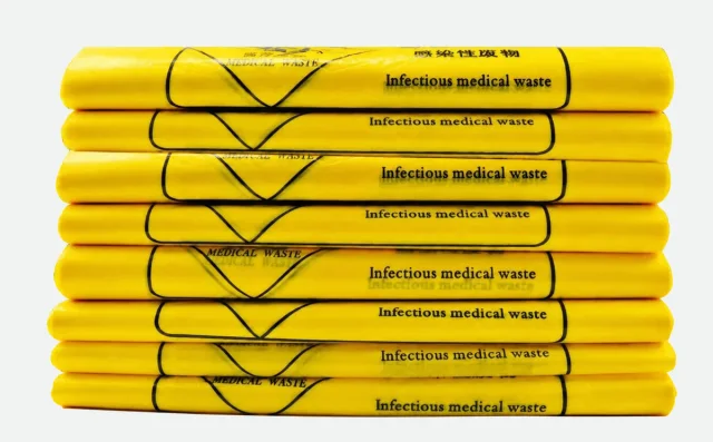Custom medical waste bags — AI-enhanced catalog reference